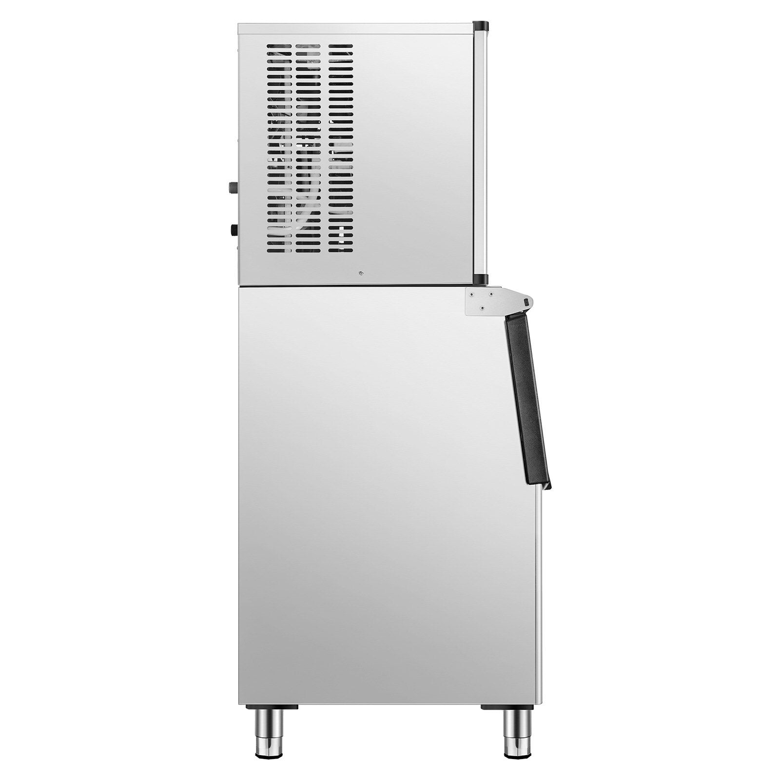VEVOR Commercial Ice Maker 500LBS/24H & 250LBS Storage Bin Auto Self-Cleaning 