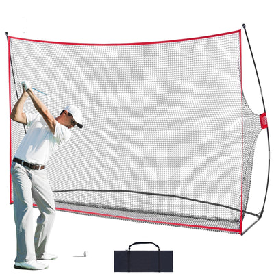 VEVOR Golf Practice Hitting Net, Huge 10.8x7ft Golf Net, Personal Driving Range for Indoor Outdoor Use, Portable Home Golf Aid Net with Solid Fiberglass Frame and Carry Bag, Gift for Men, Golf Lover 