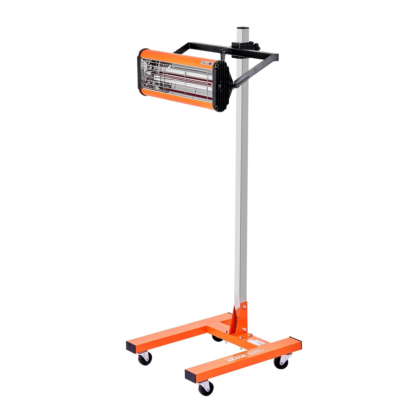 VEVOR Infrared Curing Lamp, 1500W 1-60 min Timing, Auto Heating Car Curing Light with Bracket, 3.44 sq.ft Baking Area Spray Baking Booth Heaters, Paint Dryer for On-Site Repair, Engine Drying 