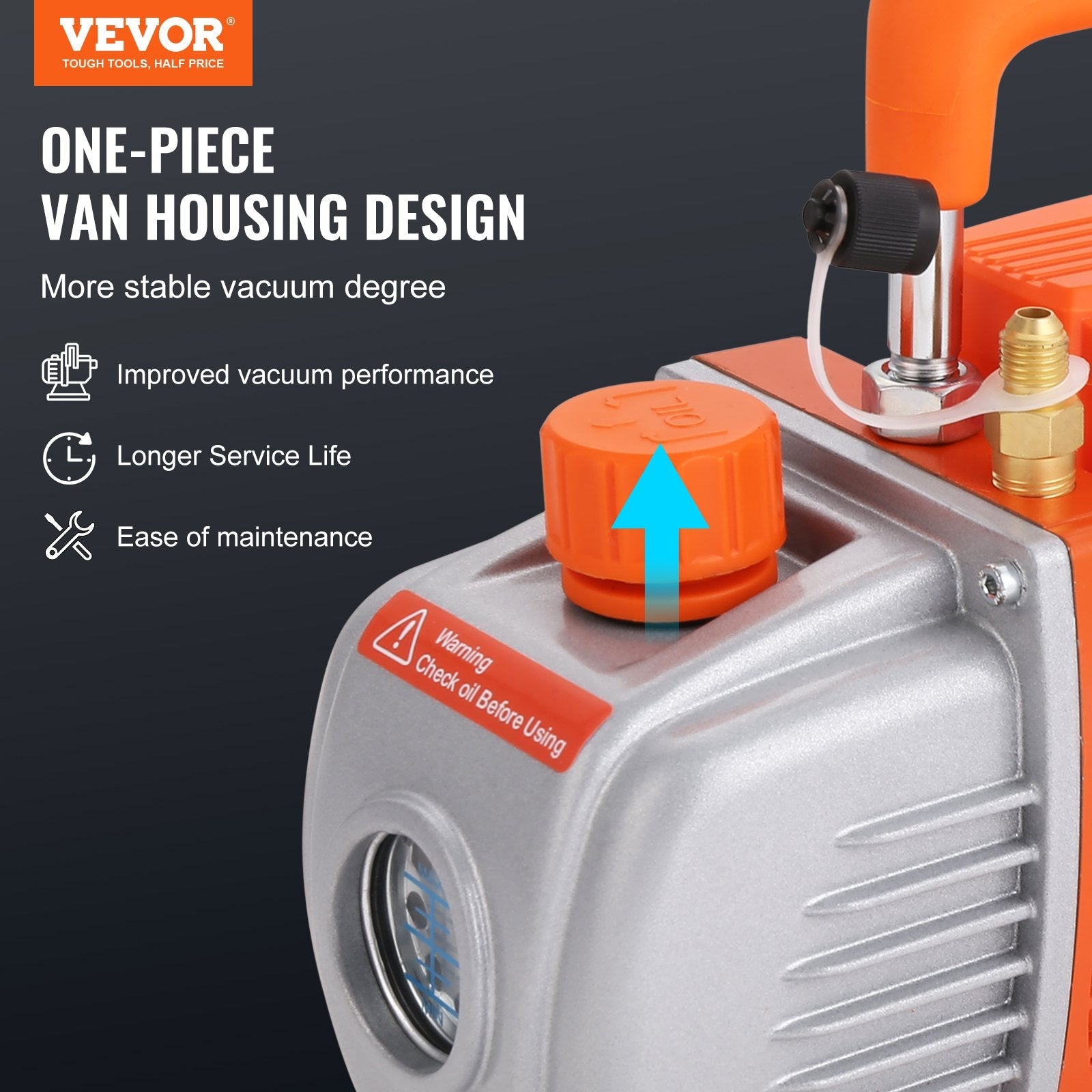 VEVOR 3 Gallon Vacuum Chamber and 3.5 CFM Pump Kit, Tempered Glass Lid Vacuum Degassing Chamber Kit, Single Stage Vacuum Pump with 250 ml Oil Bottle, for Stabilizing Wood, Degassing Silicones, Epoxies 