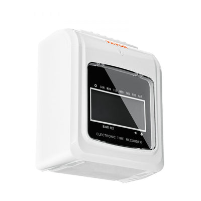 VEVOR Punch Time Clock, Time Tracker Machine for Employees of Small Business, 6 Punches per Day, Time Clock Punch Machine Includes 102 Time Cards, 1 Ink Ribbon and 2 Security Keys 