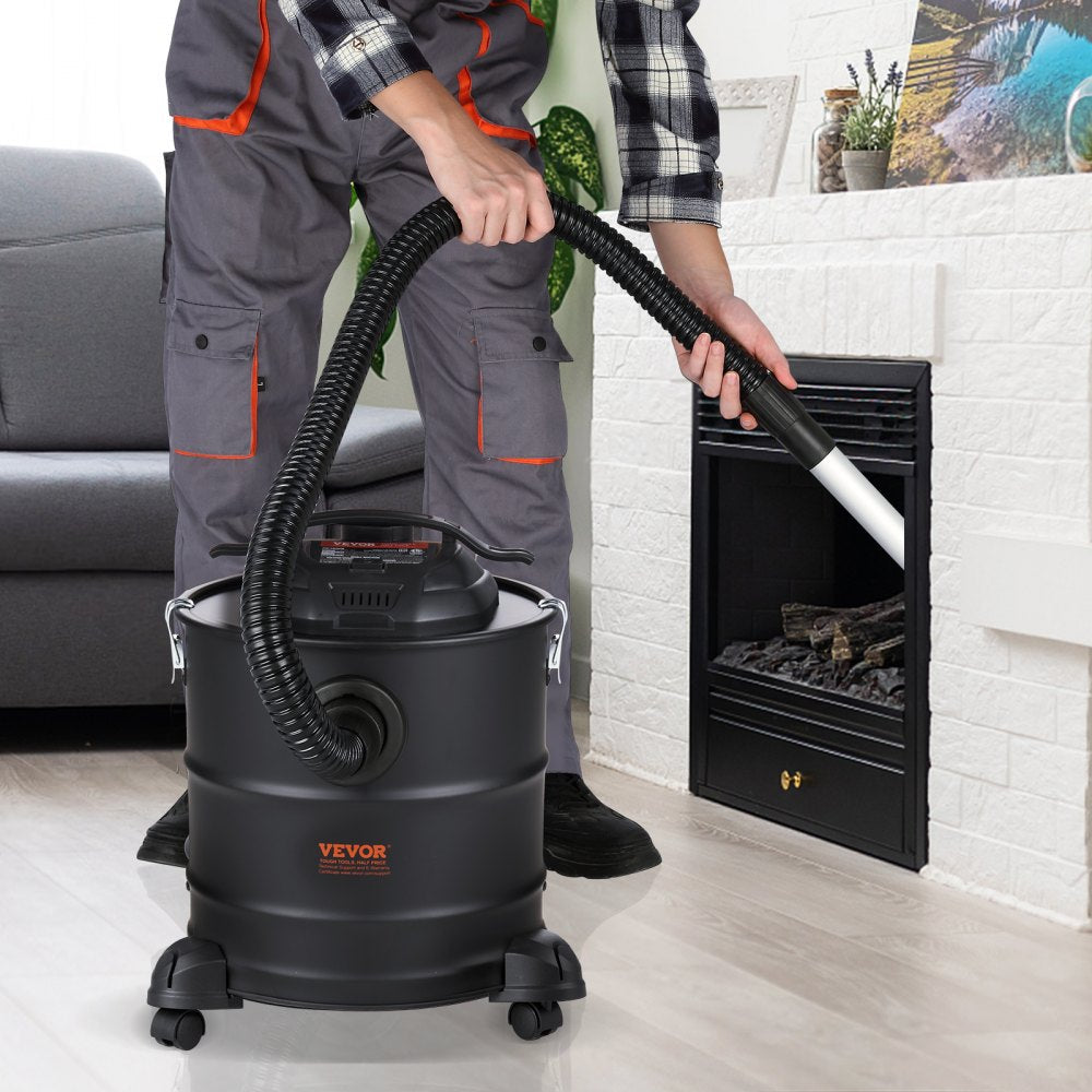 VEVOR Ash Vacuum Cleaner 5 Gallon 1200W for Fireplaces Pellet Stoves Grills BBQ 