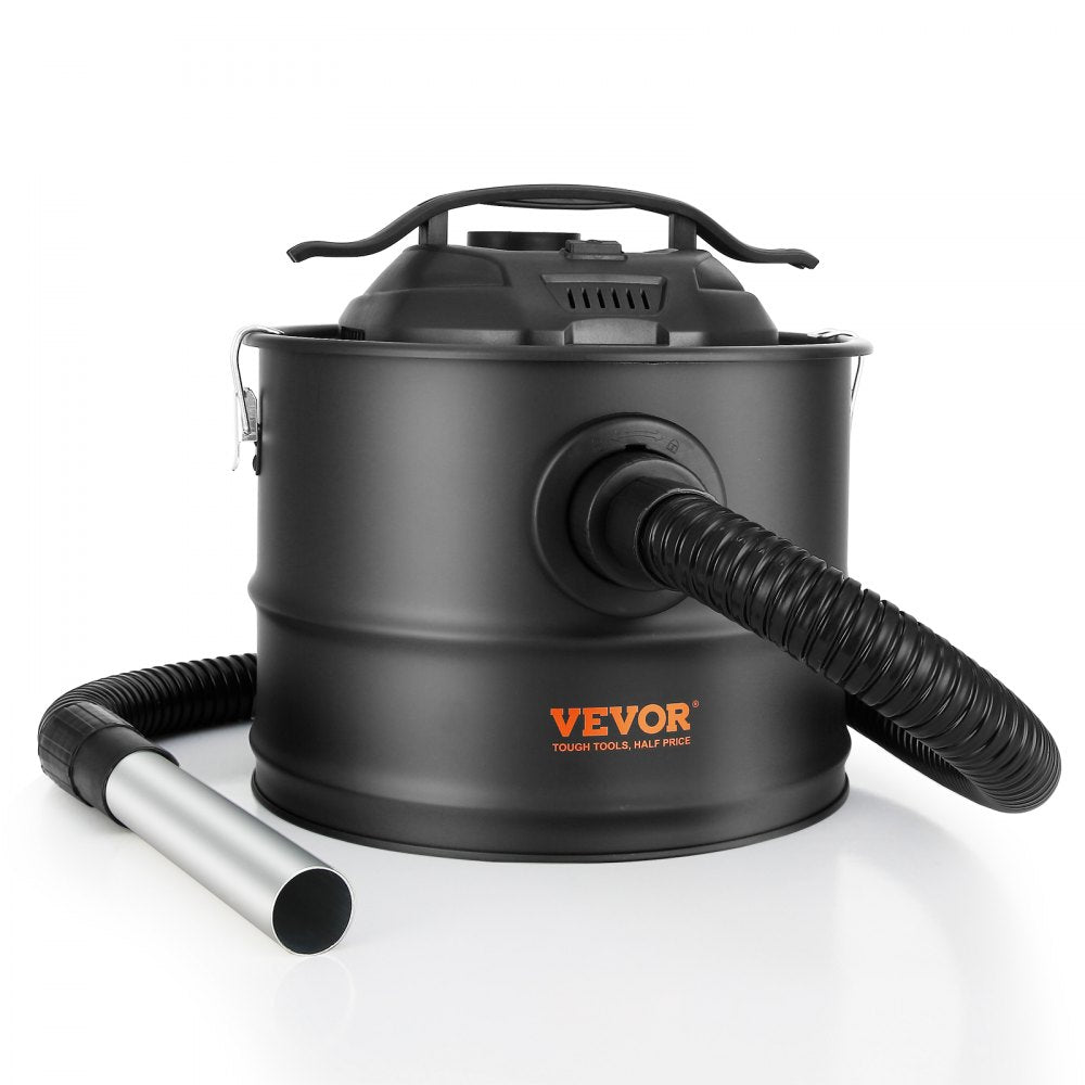 VEVOR Ash Vacuum Cleaner, 4 Gallon with 1200W Powerful Suction, Ash Vac Collector with 47.2 in Flexible Hose, for Fireplaces, Pellet Stoves, Wood Stove, Log Burner, Grills, Pizza Ovens, Fire Pits 