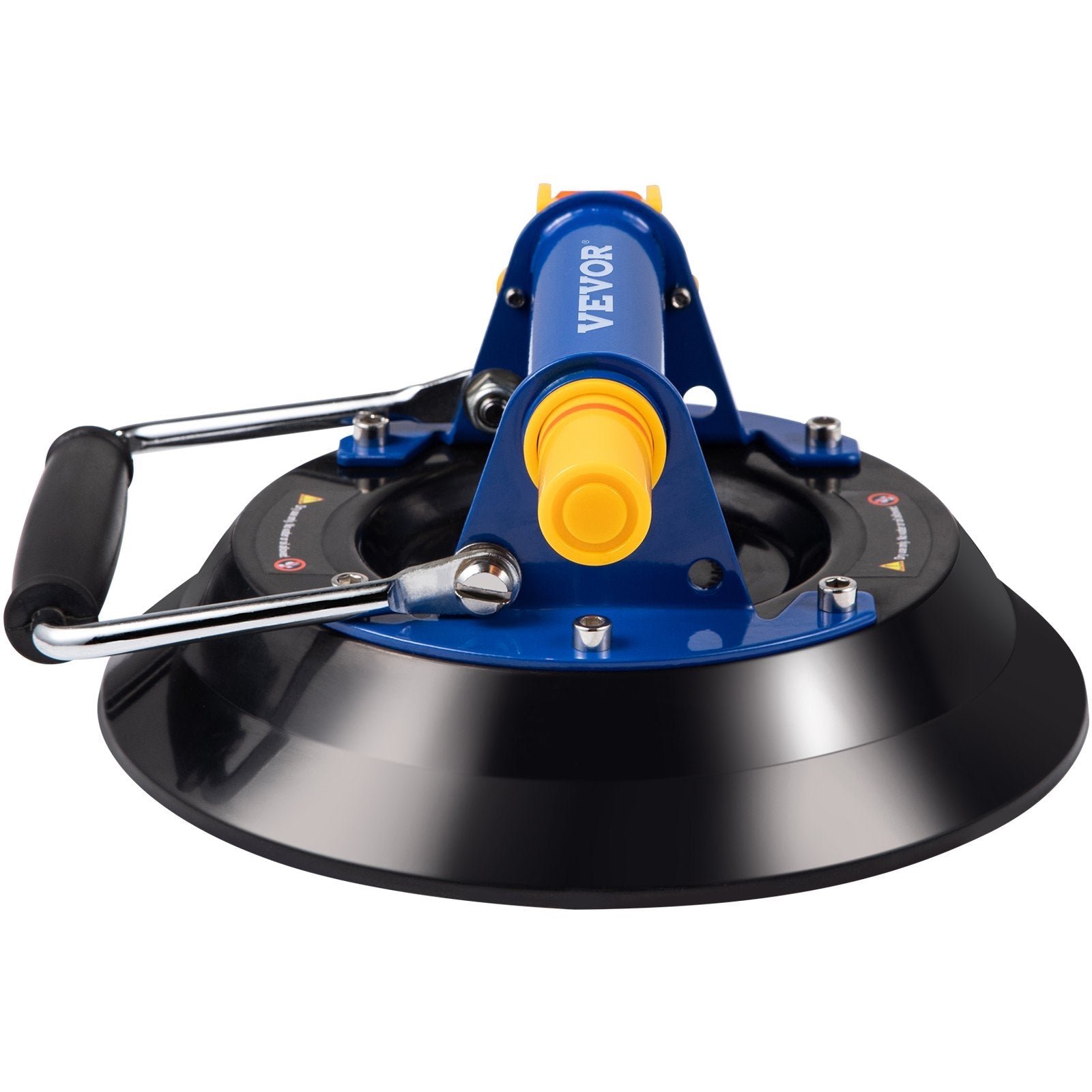 VEVOR Glass Lifting Vacuum Suction Cup, 10\'\' Glass Lifter Suction Cup, 275lbs Load Capacity Glass Lifting Suction Cup, Heavy-Duty Hand-Held Glass Lifter for Moving Large Granite Tile, Replacing Wind 