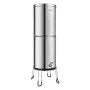 Gravity-Fed Water Filter System 3.25 Gallon | 304 Stainless Steel Countertop Water Filtration System with Stand & Filters