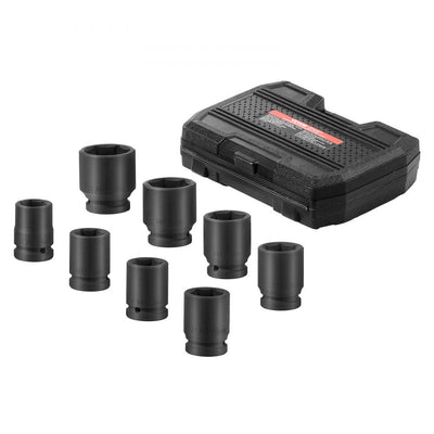 VEVOR Axle Nut Impact Socket Set 3/4" Drive 6-Point 8PCS Metric Spindle Socket 