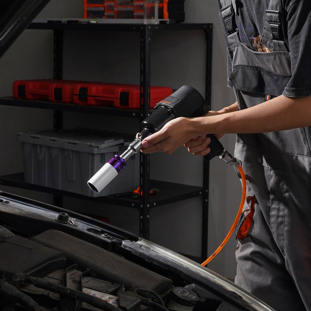 VEVOR Lug Nut Impact Socket Set 1/2 in Drive Metric 6-Point Deep Socket 7PCS 