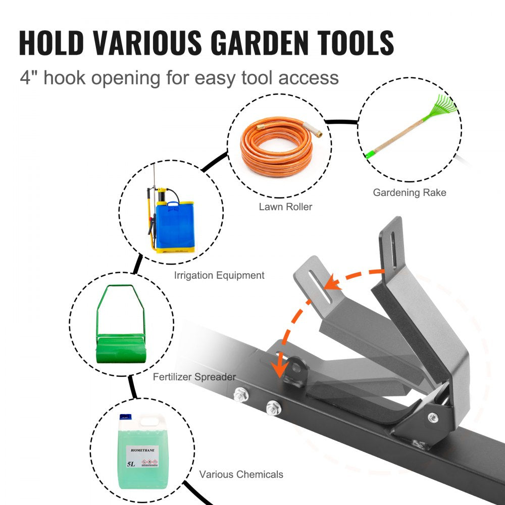 VEVOR Trimmer Rack, 2 Place Weeder Trimmer Rack, Trim Holder Trailer Rack Carrier with Zinc Alloy Password Lock, Mount On Landscape Truck Trailer Enclosed Trimmer Rack Weed Eater Racks, Pair 