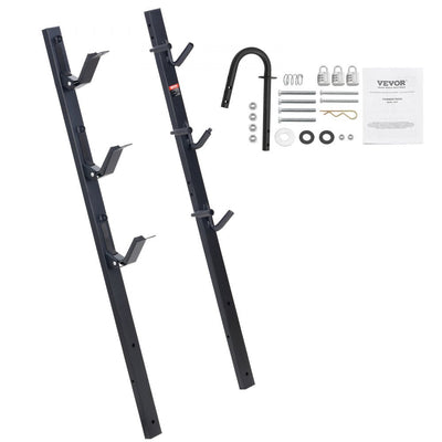 VEVOR Trimmer Rack, 3 Place Weeder Trimmer Rack, Locking Trim Holder Landscape Trailer Rack Carrier Mount on Open Pickup/Trailer Enclosed Trailers, Pair 