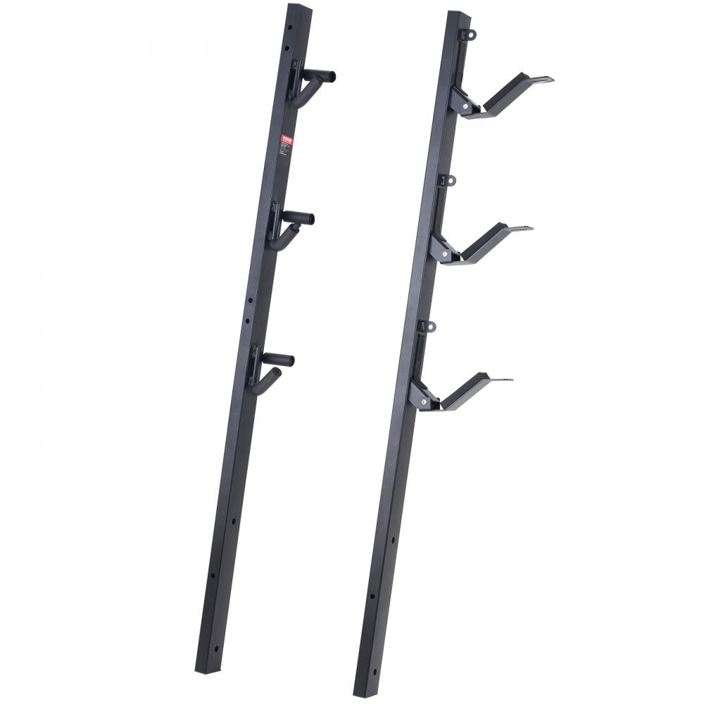 VEVOR Trimmer Rack, 3 Place Weeder Trimmer Rack, Locking Trim Holder Landscape Trailer Rack Carrier Mount on Open Pickup/Trailer Enclosed Trailers, Pair 