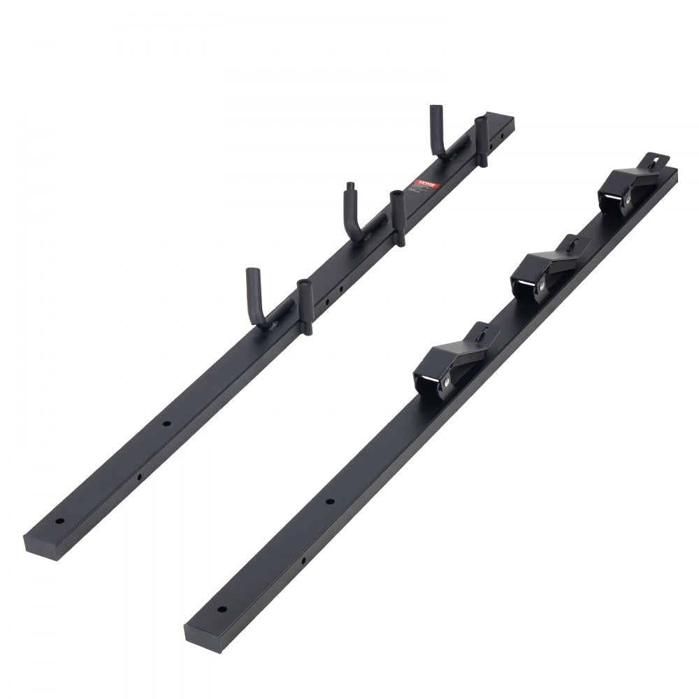 VEVOR Trimmer Rack, 3 Place Weeder Trimmer Rack, Locking Trim Holder Landscape Trailer Rack Carrier Mount on Open Pickup/Trailer Enclosed Trailers, Pair 