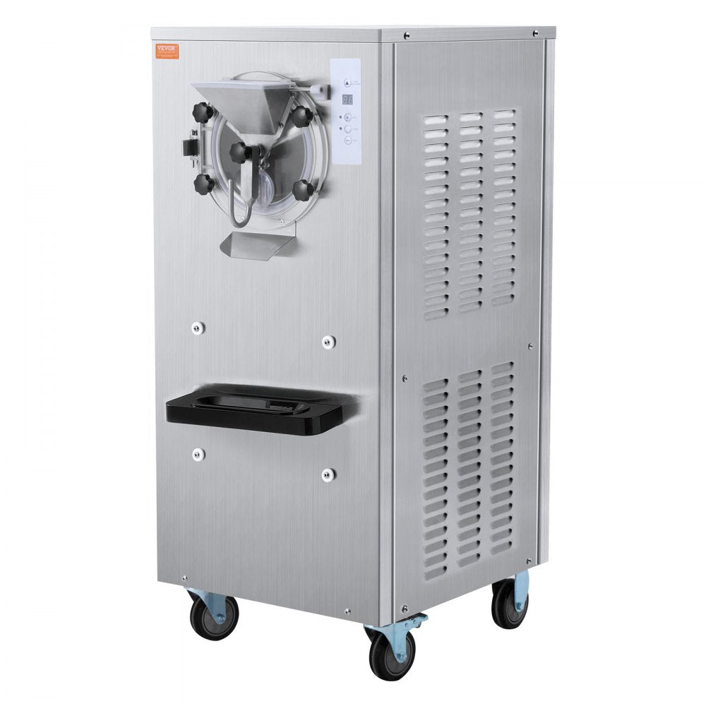 VEVOR Commercial Ice Cream Machine, 20-25L/H Yield, 2400W 1-Flavor Hard Serve Ice Cream Maker,  8L Stainless Steel Cylinder, Digital Display Auto Clean Adjustable Hardness, for Restaurant Snack Bars 
