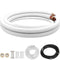 VEVOR Mini Split Copper Line Set 16ft Length, Copper Pipes for Mini Split Air Conditioner 3/8