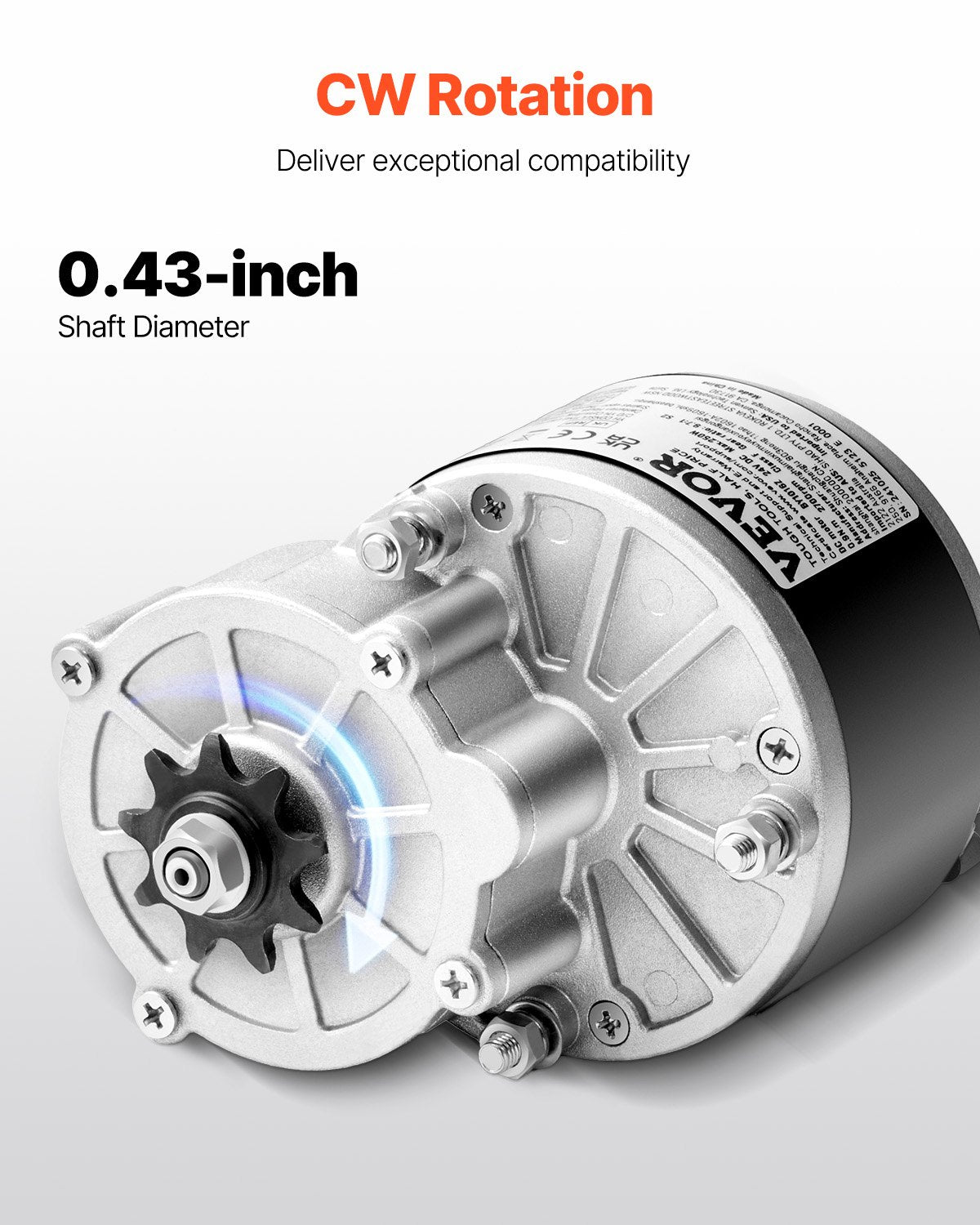 250W Electric Powerful DC Motor Kit 24V 2700rpm with Upgraded Speed Controller 