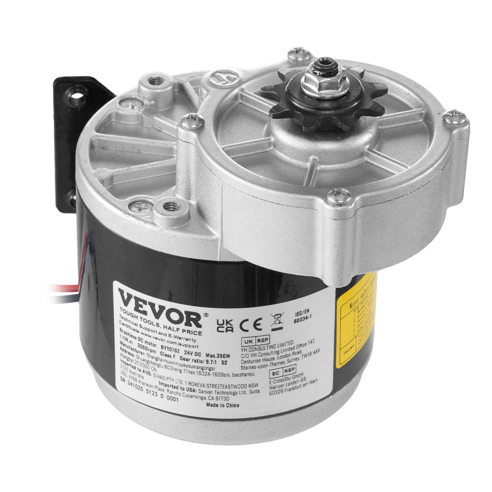350W Electric Powerful DC Motor 24V 3000rpm Motor for E-Bike Dirt Bike DIY 
