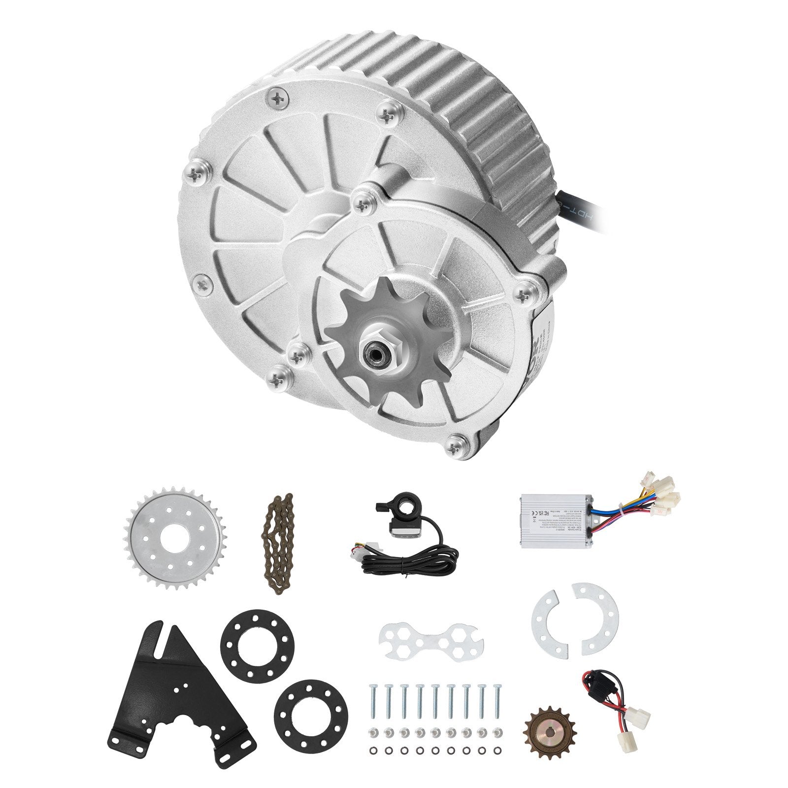 VEVOR 450W Electric Brushed DC Motor Kit 36V 3000rpm with Upgraded Controller 