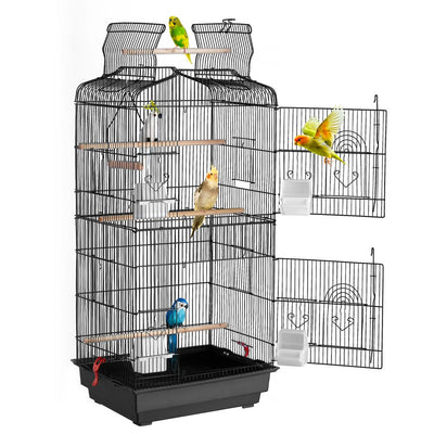 VEVOR Bird Flight Cage 39 in Hanging Metal Parakeet Cage for Cockatiels Parrot 