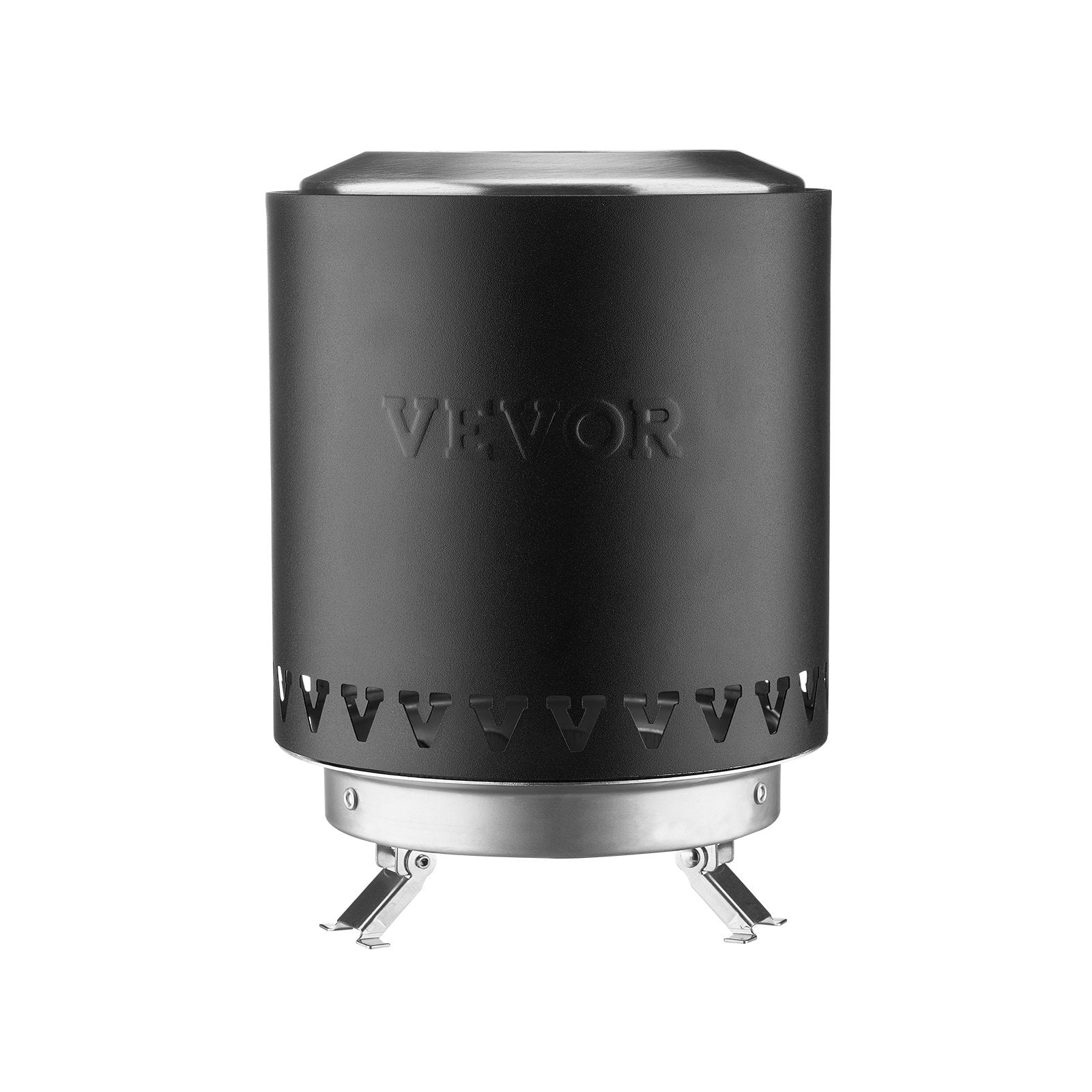 VEVOR Tabletop Fire Pit 6 inch Stainless Steel Fireplace Indoor Outdoor Black 