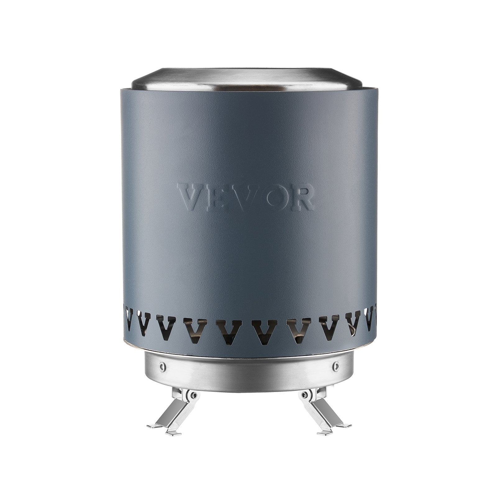 VEVOR Tabletop Fire Pit 6 inch Stainless Steel Fireplace Indoor Outdoor Blue 