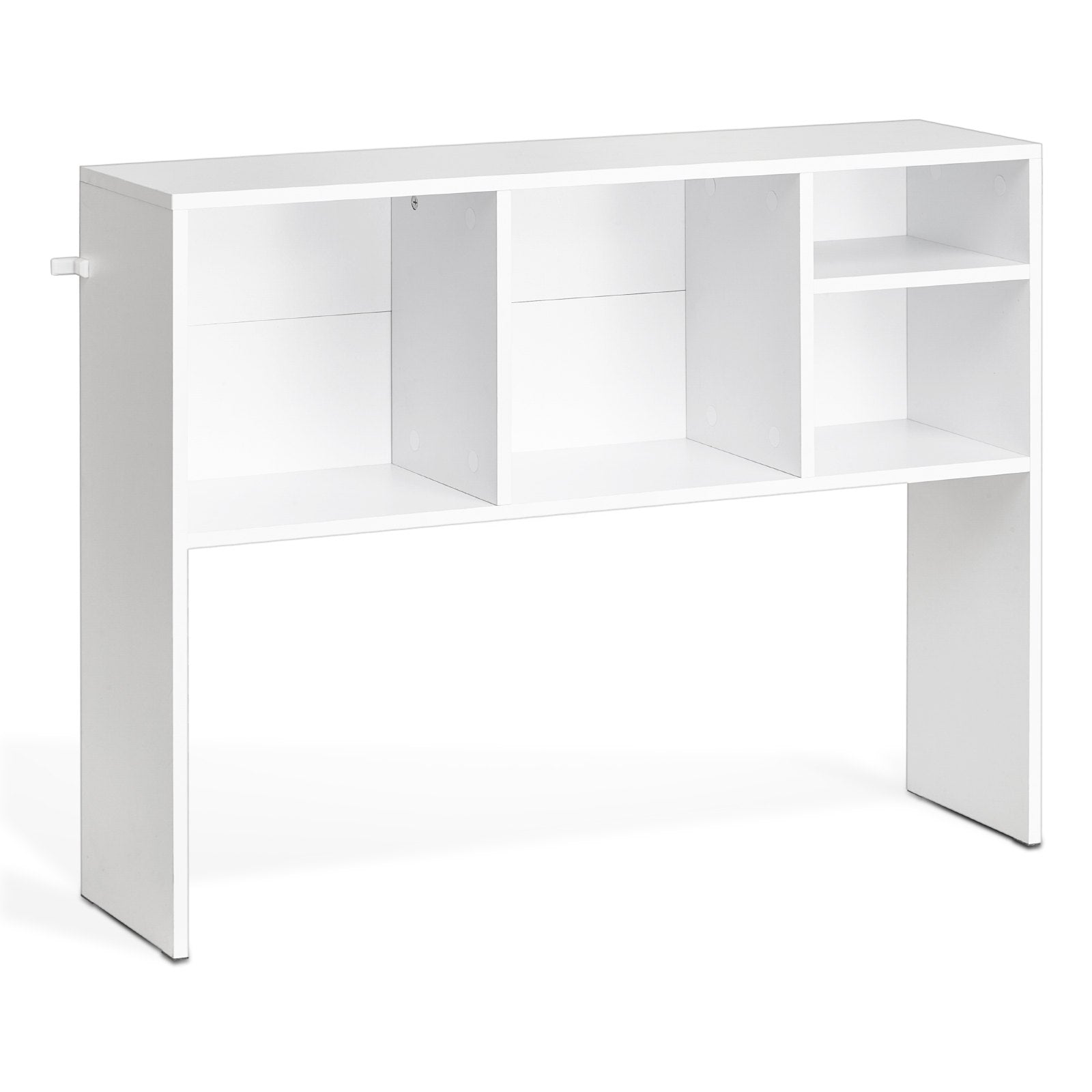 VEVOR Desktop Bookshelf White Desktop Storage Organizer 1-Tier for Office & Home 