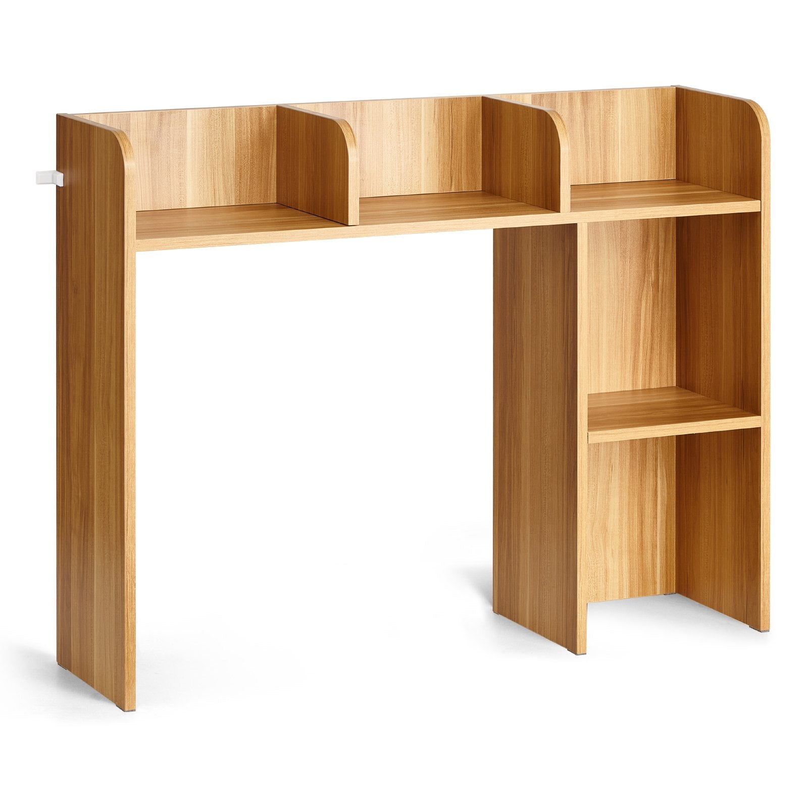 VEVOR Desktop Bookshelf Wood Desktop Storage Organizer 2-Tier for Office & Home 