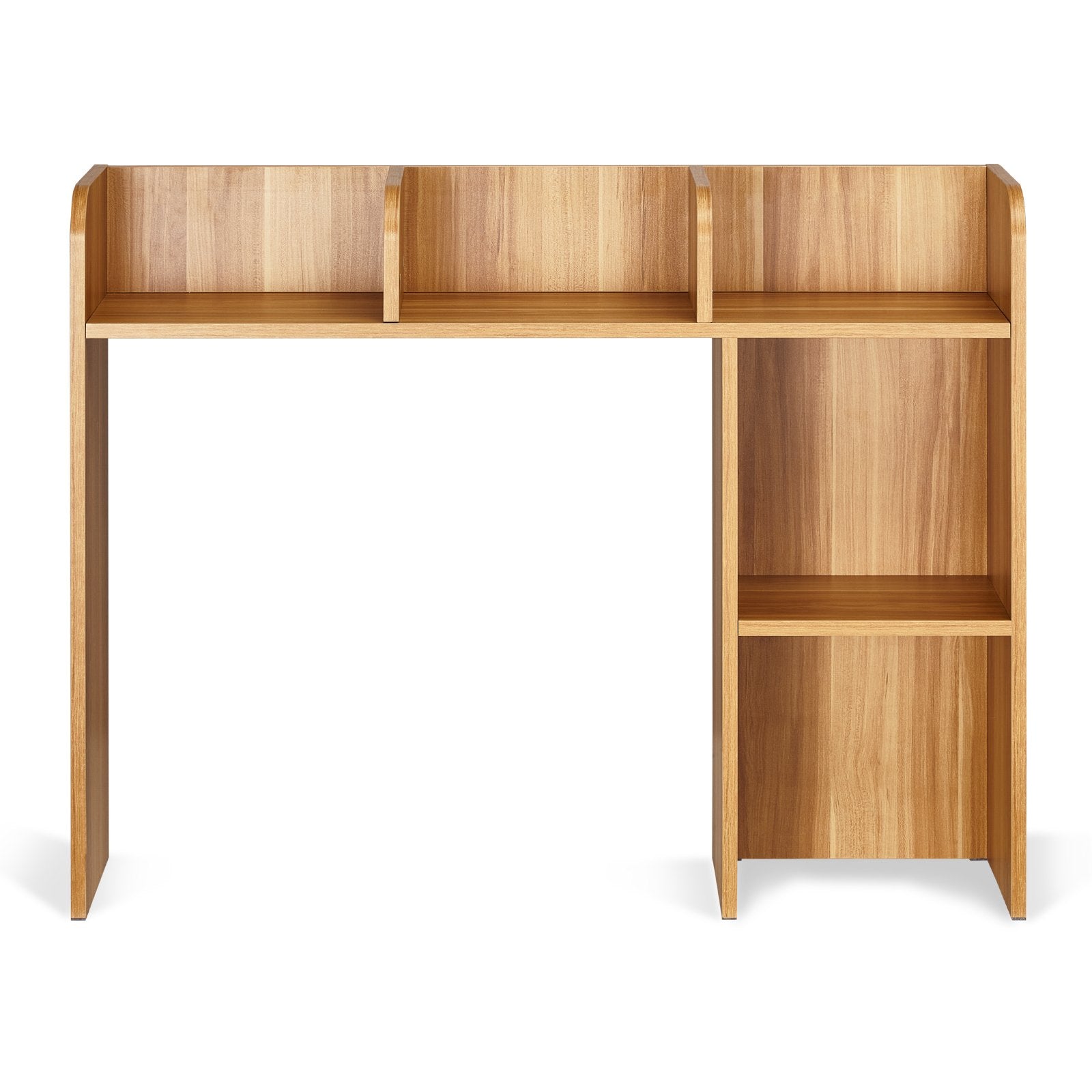 VEVOR Desktop Bookshelf Wood Desktop Storage Organizer 2-Tier for Office & Home 