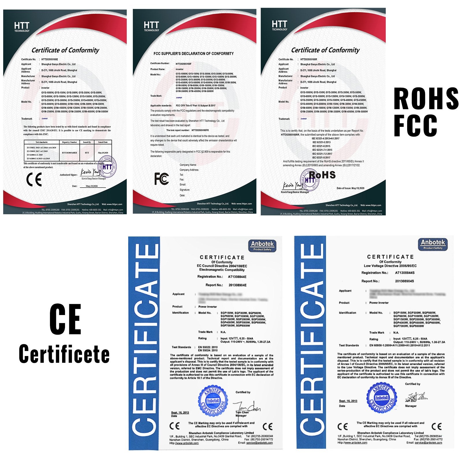 VEVOR Power Inverter, 5000W Modified Sine Wave Inverter, DC 12V to AC 110V Car Converter, with LCD Display, Remote Controller, LED Indicator, GFCI Outlets Inverter for Truck RV Car Boat Travel Camping 