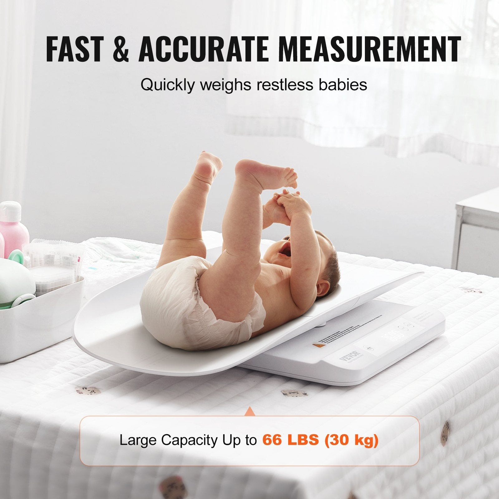 VEVOR Baby Scale Smart Bluetooth Infant Weight Digital Scale with Hold Function 