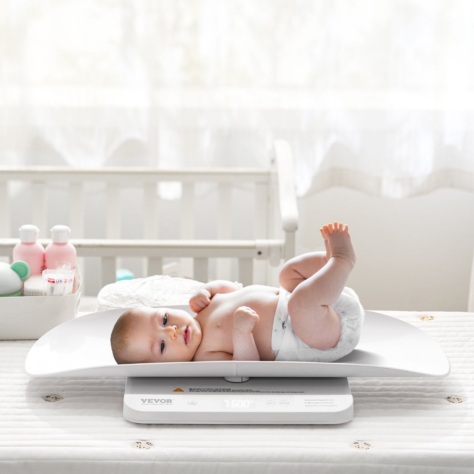 VEVOR Baby Scale Smart Bluetooth Infant Weight Digital Scale with Hold Function 