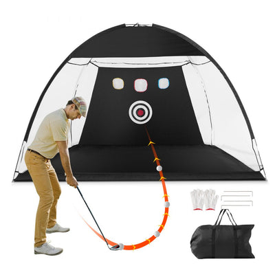 VEVOR Golf Net, 10x7ft Golf Practice Net, Indoor Outdoor Home Golf Swing Training, Golf Hitting Aid Net with Target and Carry Bag, for Backyard Driving Chipping, Gift for Men, Golf Lovers, Sports Game 