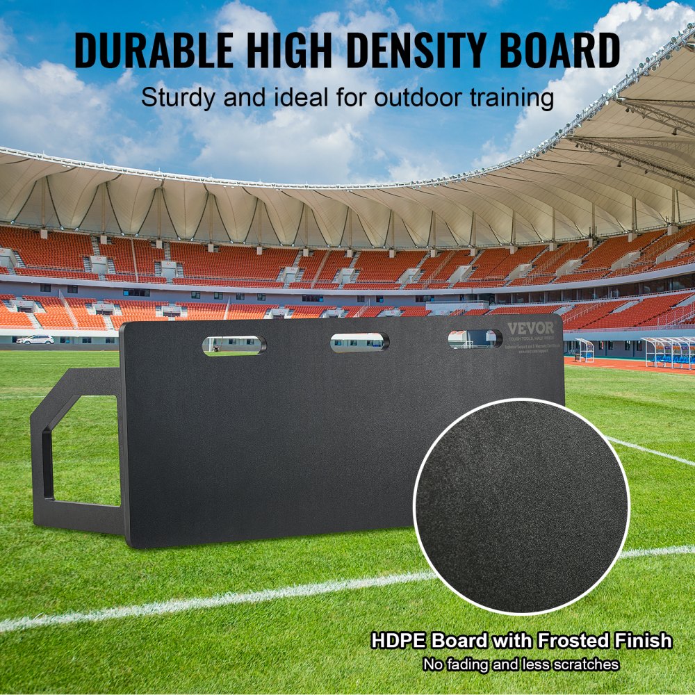 VEVOR Soccer Rebounder Board, 40"X16" Portable Soccer Wall with 2 Angles Rebound, Foldable HDPE Kickback Rebound Board, Soccer Training Equipment for Kids and Adults, Passing & Shooting Practice 