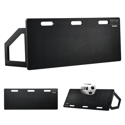 VEVOR Soccer Rebounder Board, 45"X18" Portable Soccer Wall with 2 Angles Rebound, Foldable HDPE Kickback Rebound Board, Soccer Training Equipment for Kids and Adults, Passing & Shooting Practice