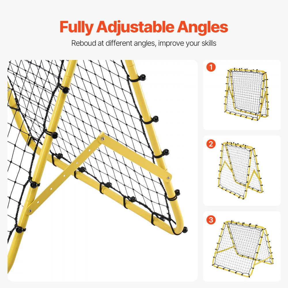 VEVOR 40"x35"x37" Soccer Rebounder Net Kick-Back Portable Football Training Gift 