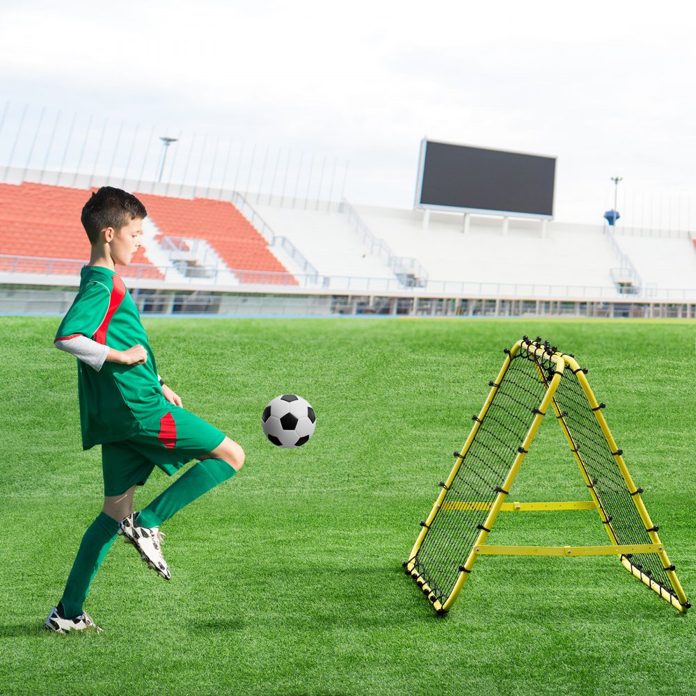 VEVOR 40"x35"x37" Soccer Rebounder Net Kick-Back Portable Football Training Gift 