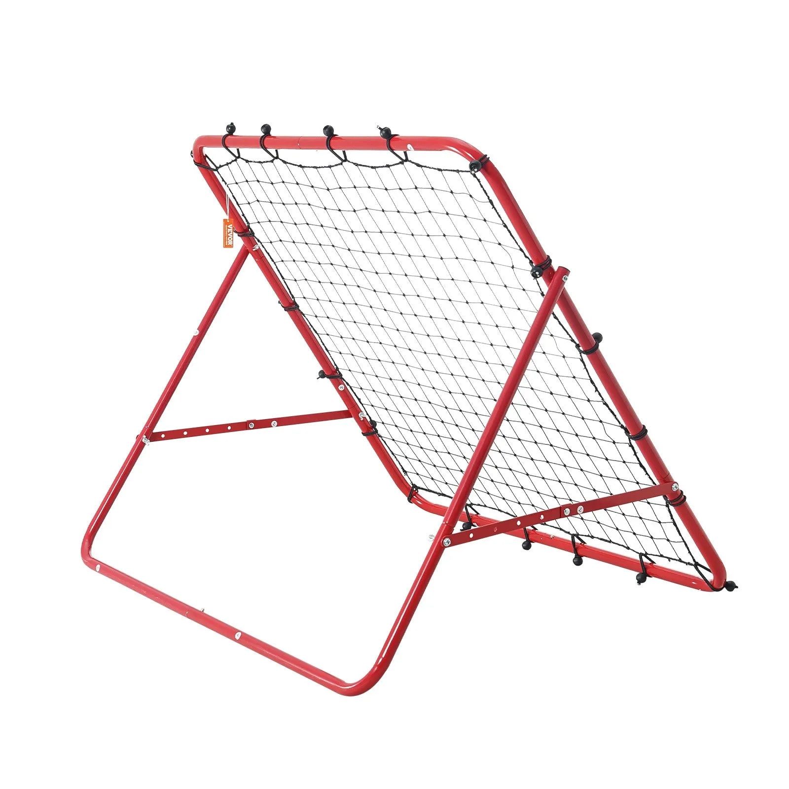 VEVOR Soccer Rebounder Rebound Net, Kick-Back 39"x39", Portable Football Training Gifts, Fully Adjustable Angles Goal Net, Aids & Equipment for Kids Teens & All Ages, Easy Set Up & Perfect Storage