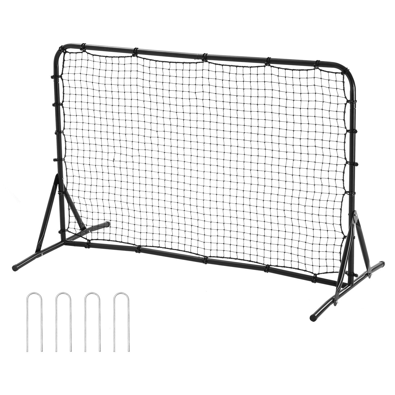 VEVOR 6x4FT Soccer Rebound Trainer Soccer Training Equipment Double-Sided Net 