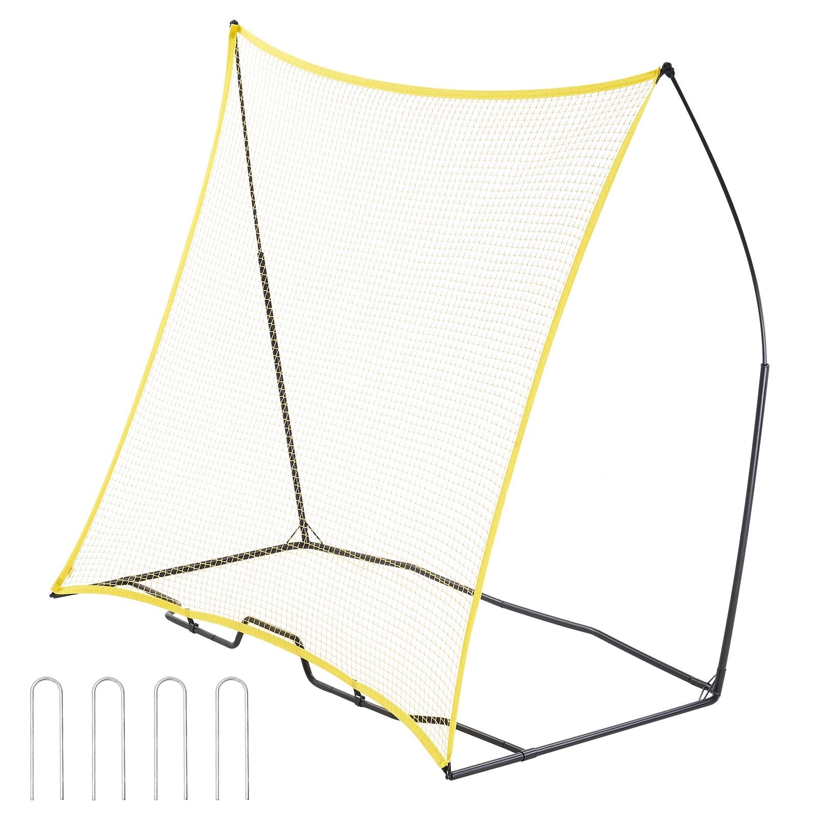 VEVOR 7x7FT Soccer Rebounder Portable Soccer Trainer Net with Portable Bag 