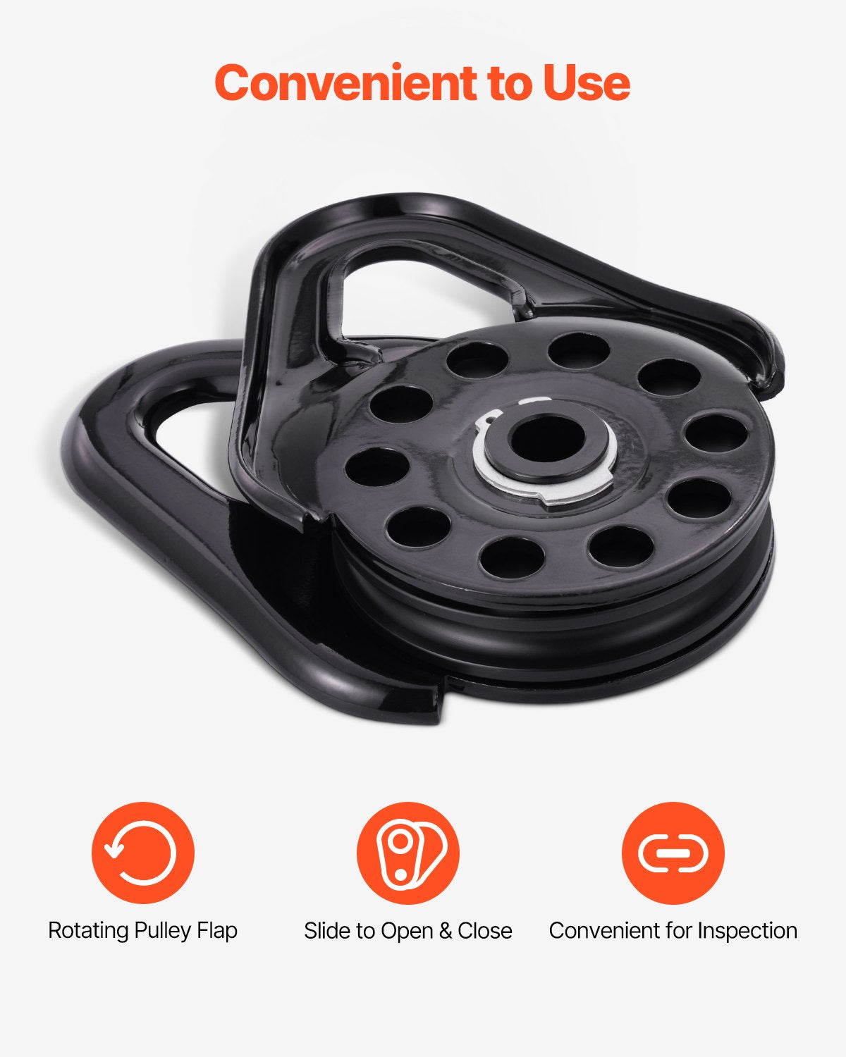 VEVOR 14.5 Ton Recovery Snatch Block Pulley Snatch 32,000 lbs Capacity ATV UTV 