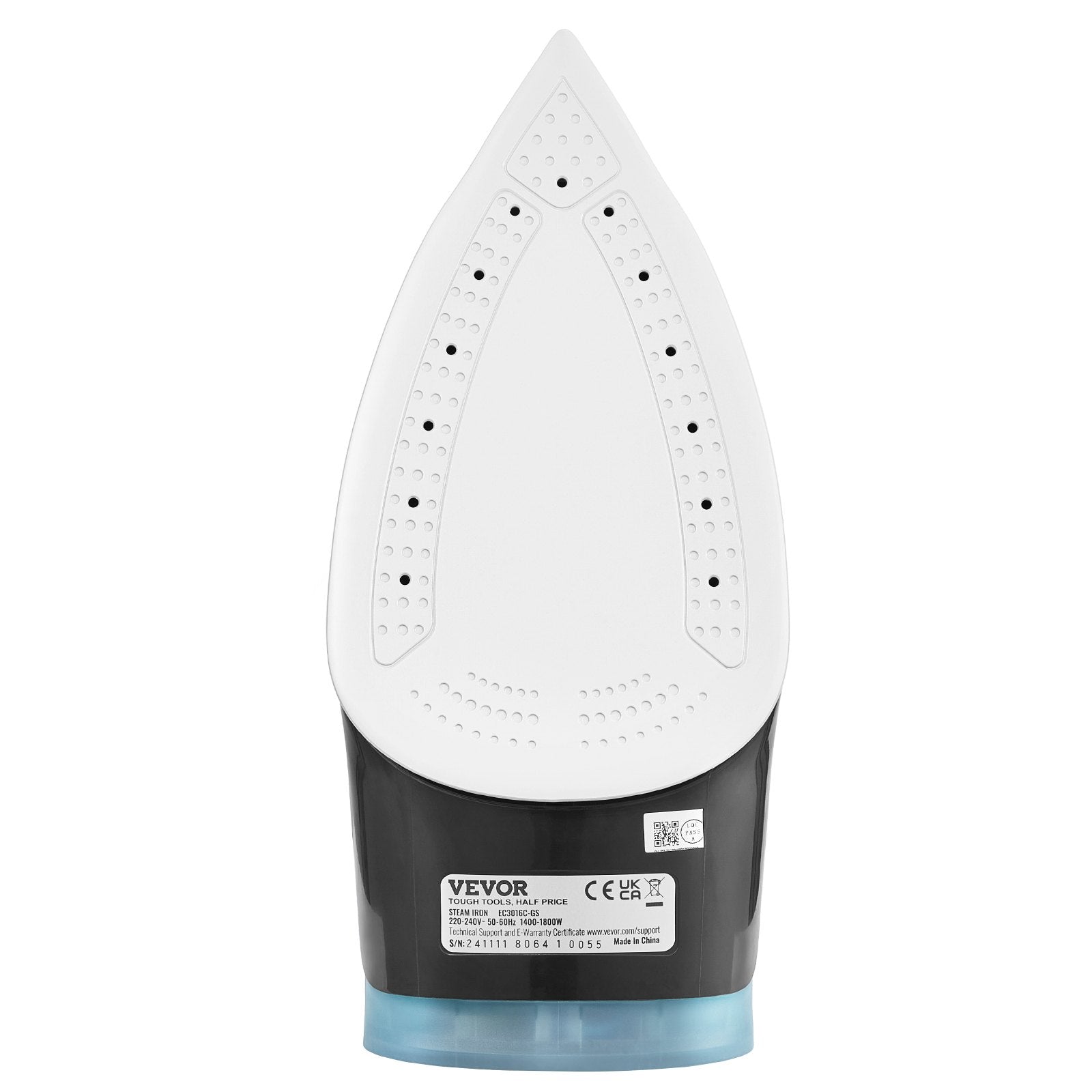 VEVOR Steam Iron 1700W Iron for Clothes Auto Shut-Off Self-Cleaning for Ironing 