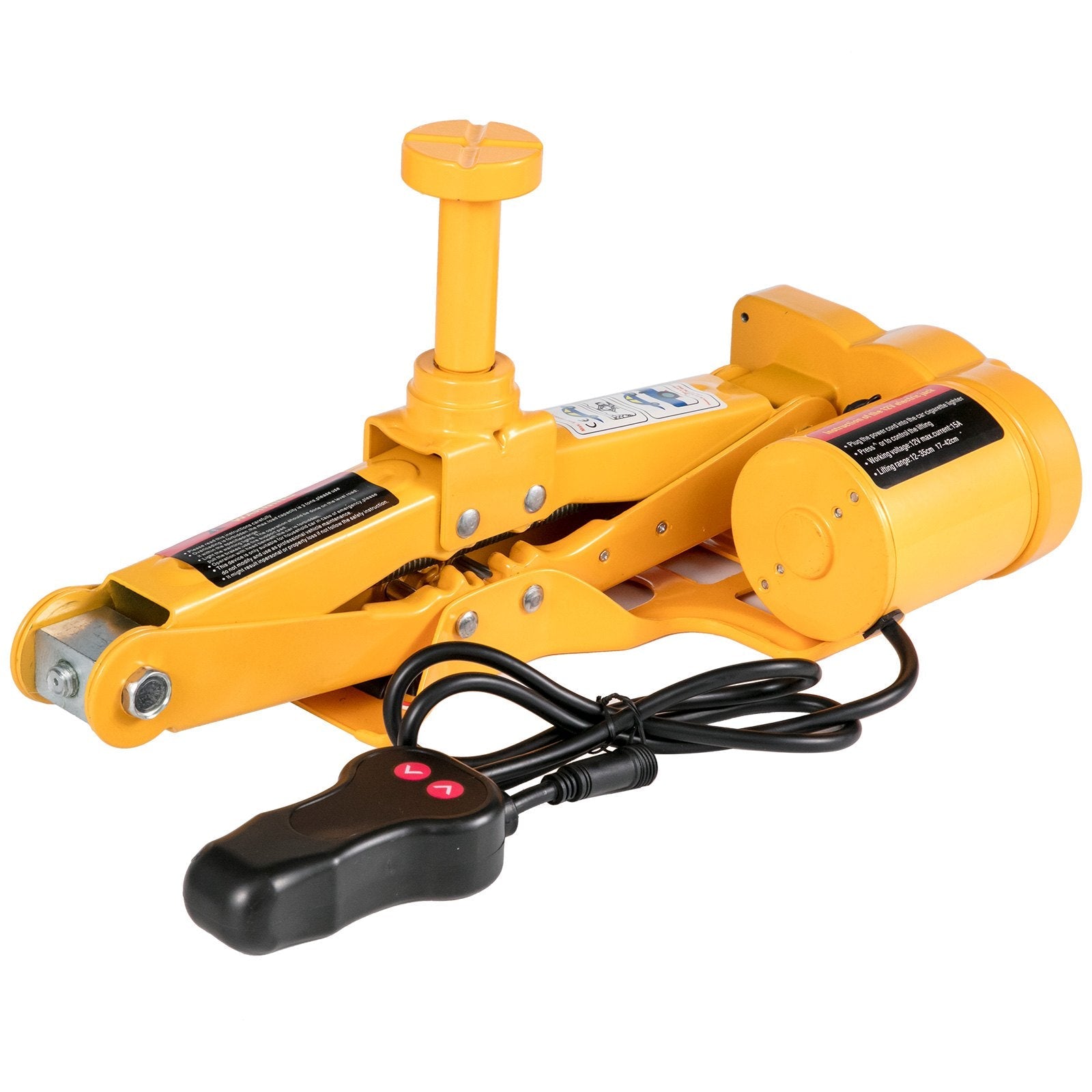 VEVOR Electric Car Jack 3 Ton 6600LBS Electric Scissor Jack 12V DC Electric Jack with Electric Impact Wrench and Inflator Pump Car Repair Tool for Sedans and SUVs 