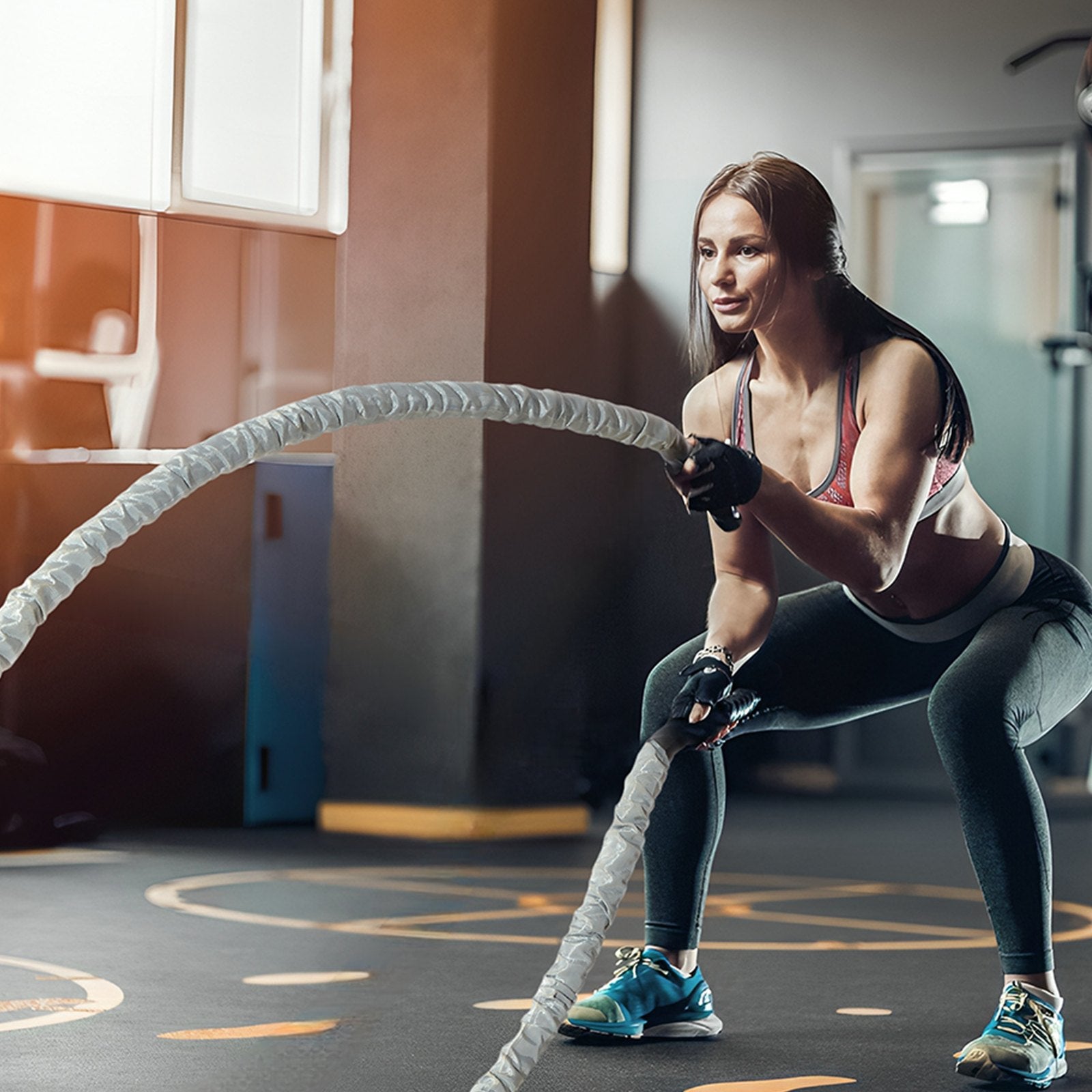 VEVOR Battle Rope 1.5" 30Ft Gym Workout Strength Training Exercise Fitness Rope 