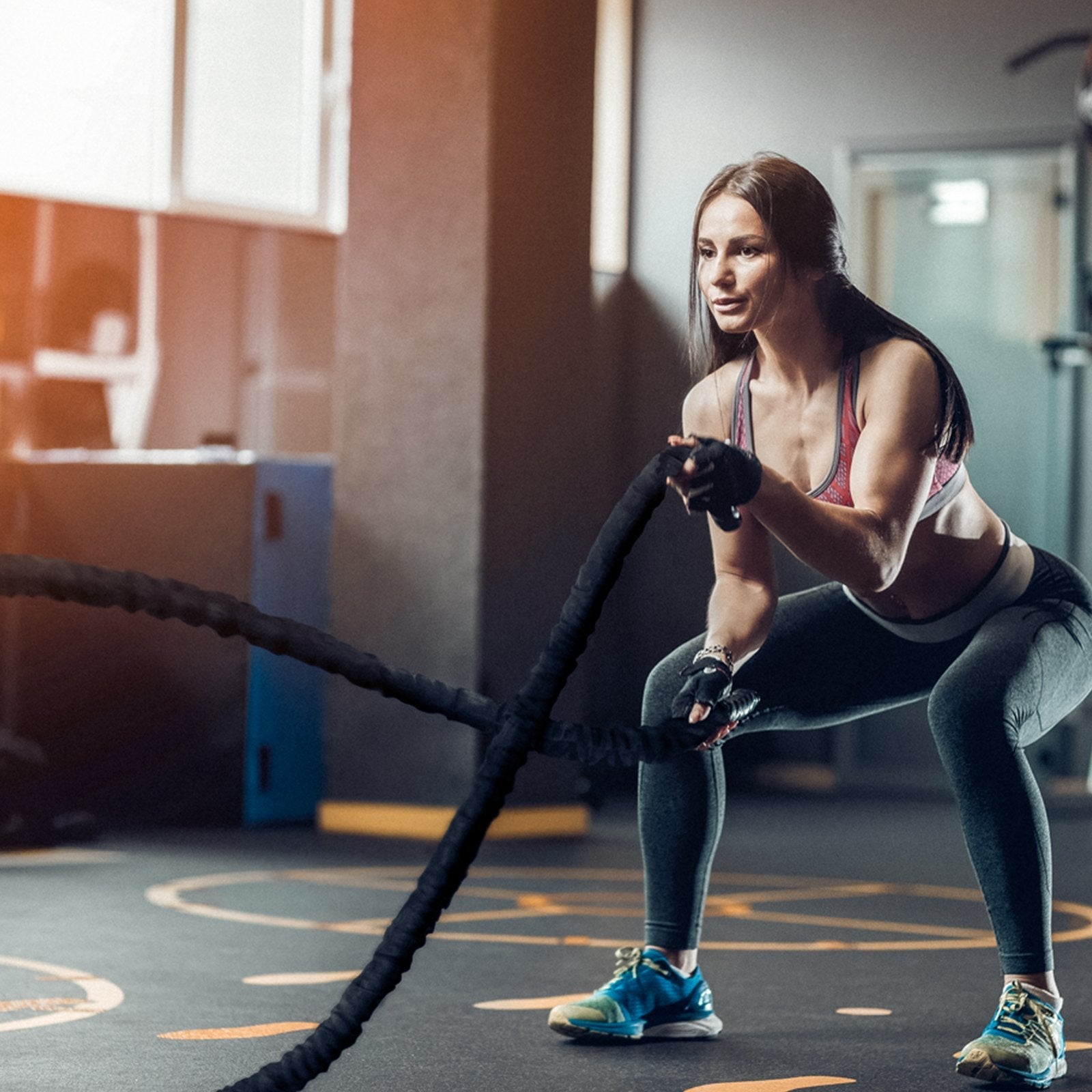 VEVOR Battle Rope 1.5" 40Ft Gym Workout Strength Training Exercise Fitness Rope 