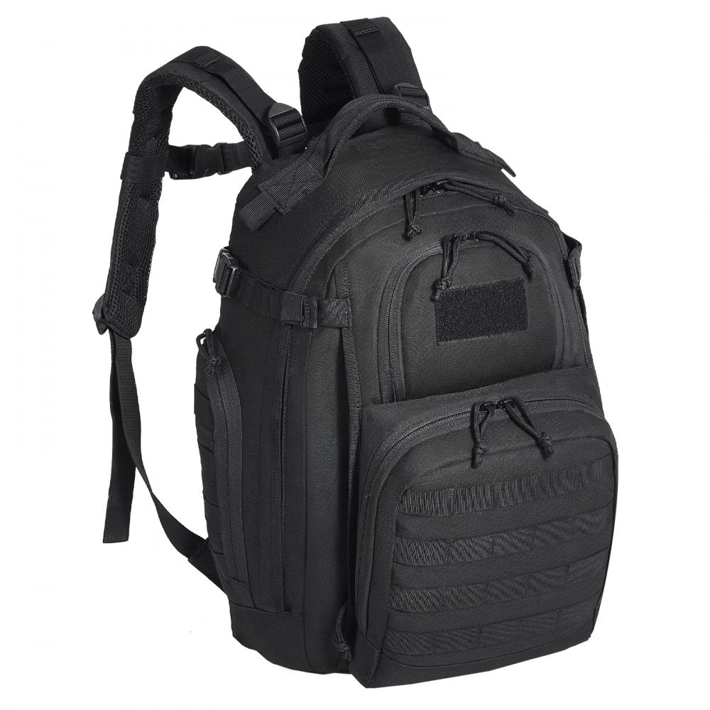 VEVOR Tactical Backpack 25L Military Backpack with Molle Mode & Sponge Pad Black 