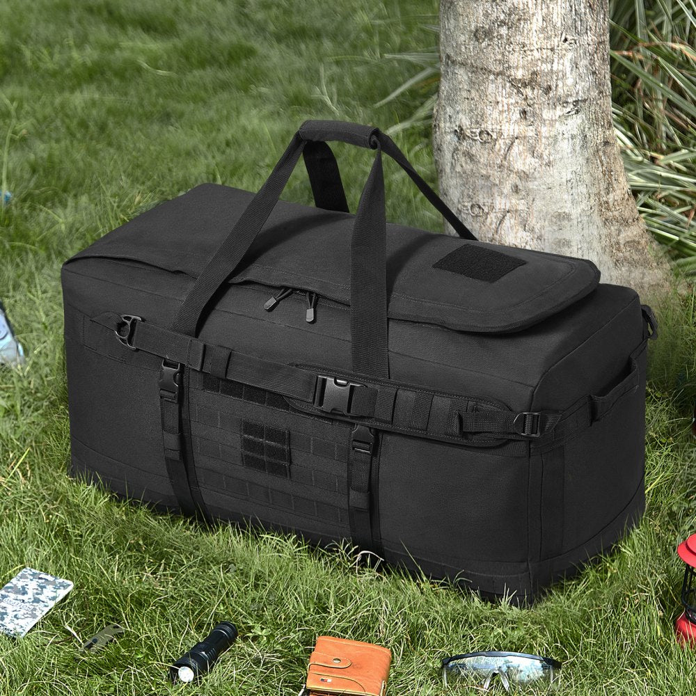 VEVOR Tactical Duffle Bag 100L Gym Bag Duffle with Molle Design and Multi-mesh Bag 