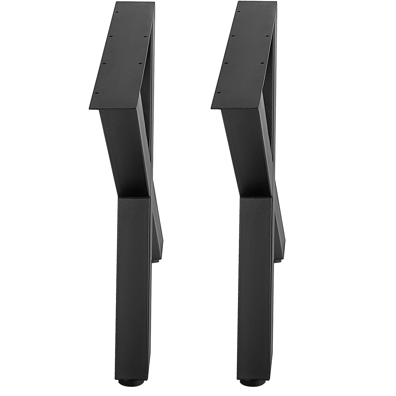 15.7”x15.5” 2pc Table Leg x-style Black Steel Diy Office Table Legs Heavy Duty 