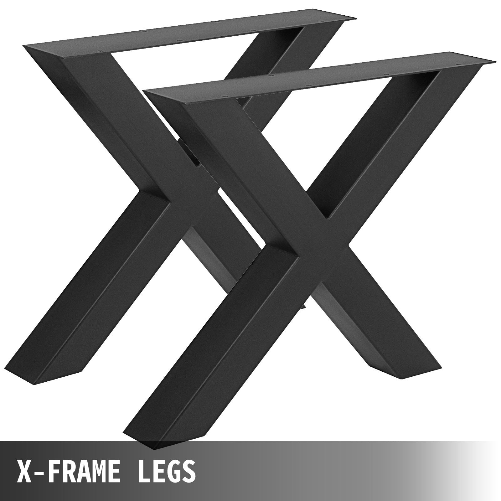 2X Table Legs Metal Dining Table Leg 28.3"x 29.9"X-Style Bench Legs Coffee Table 