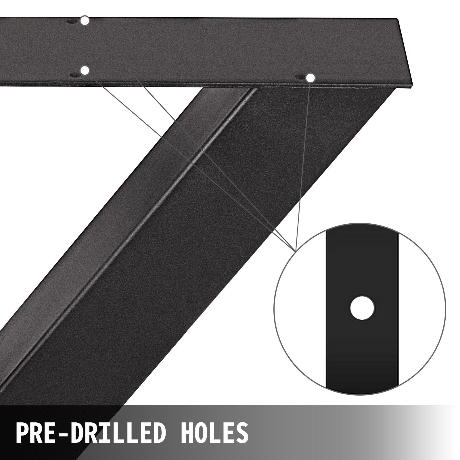 2X Table Legs Metal Dining Table Leg 28.3"x 29.9"X-Style Bench Legs Coffee Table 