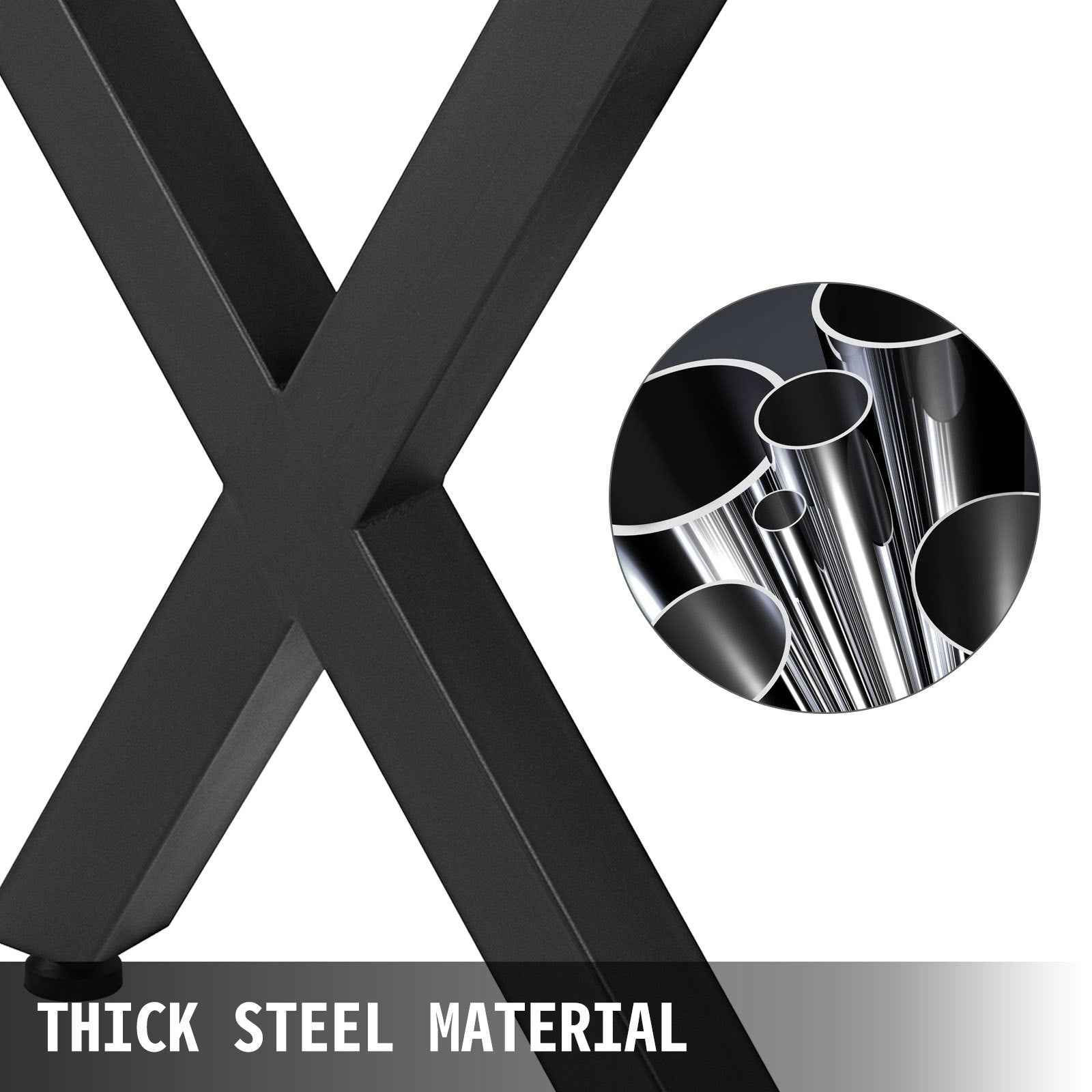 2x Industry Metal Steel Table Legs X-Shape Bench Desk Furniture Leg 31"X28" 