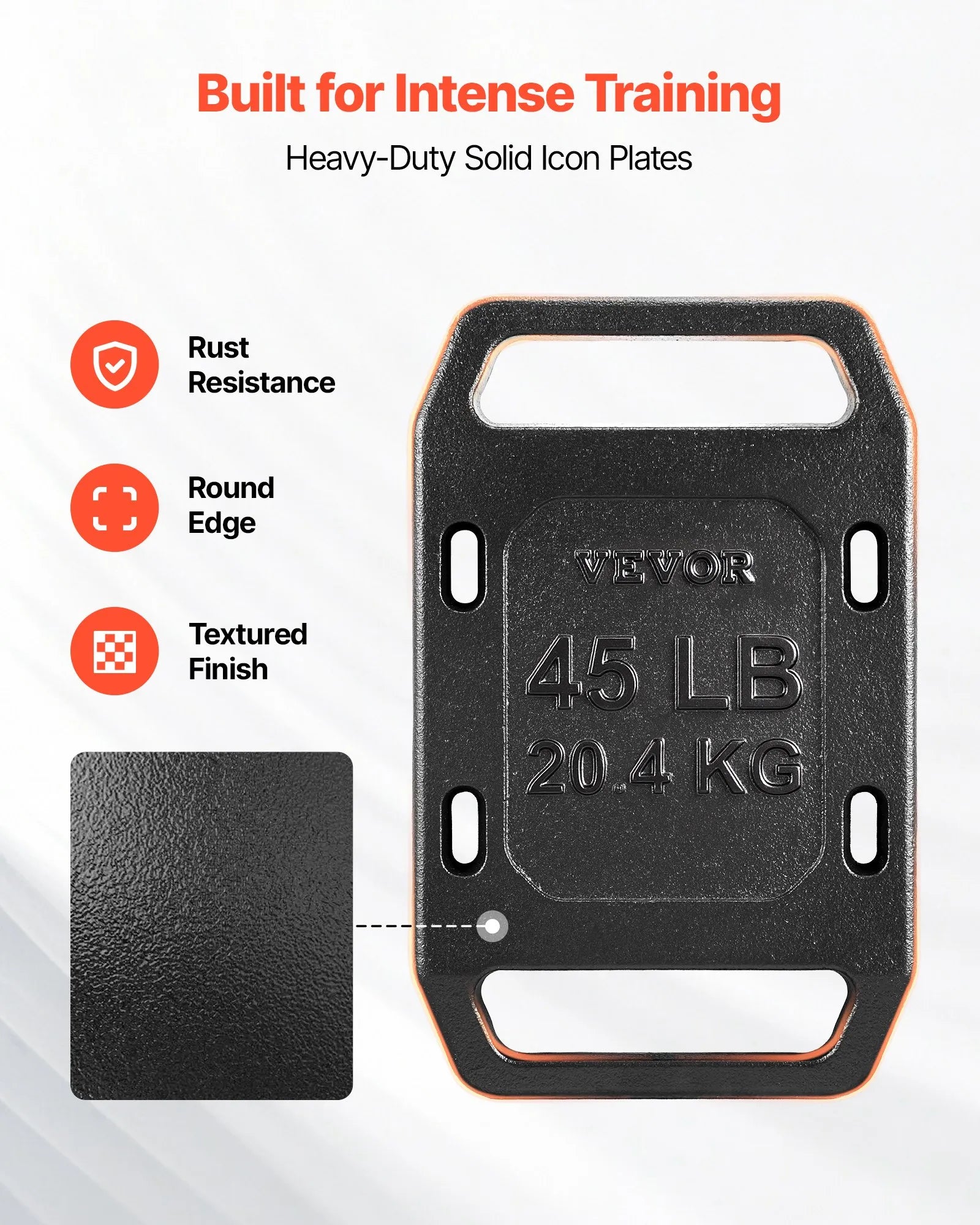 45 lb Cast Iron Ruck Plate – Backpack Weight for Rucking, Hiking & Strength Training