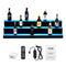 VEVOR LED Lighted Liquor Bottle Display, 3 Tiers 40 Inches, Illuminated Home Bar Shelf with RF Remote & App Control 7 Static Colors 1-4 H Timing, Acrylic Drinks Lighting Shelf for Holding 30 Bottles